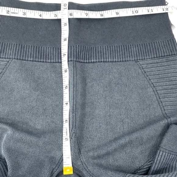 🌼2 for $30🌼 Tuff Athletics Compression Leggings Stone Wash Gray High Waist M - Picture 3 of 4
